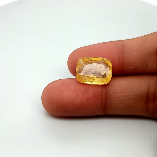 Yellow Sapphire (Pukhraj) 9.14 Ct Good quality Yellow Sapphire (Pukhraj) 9.14 Ct Good quality